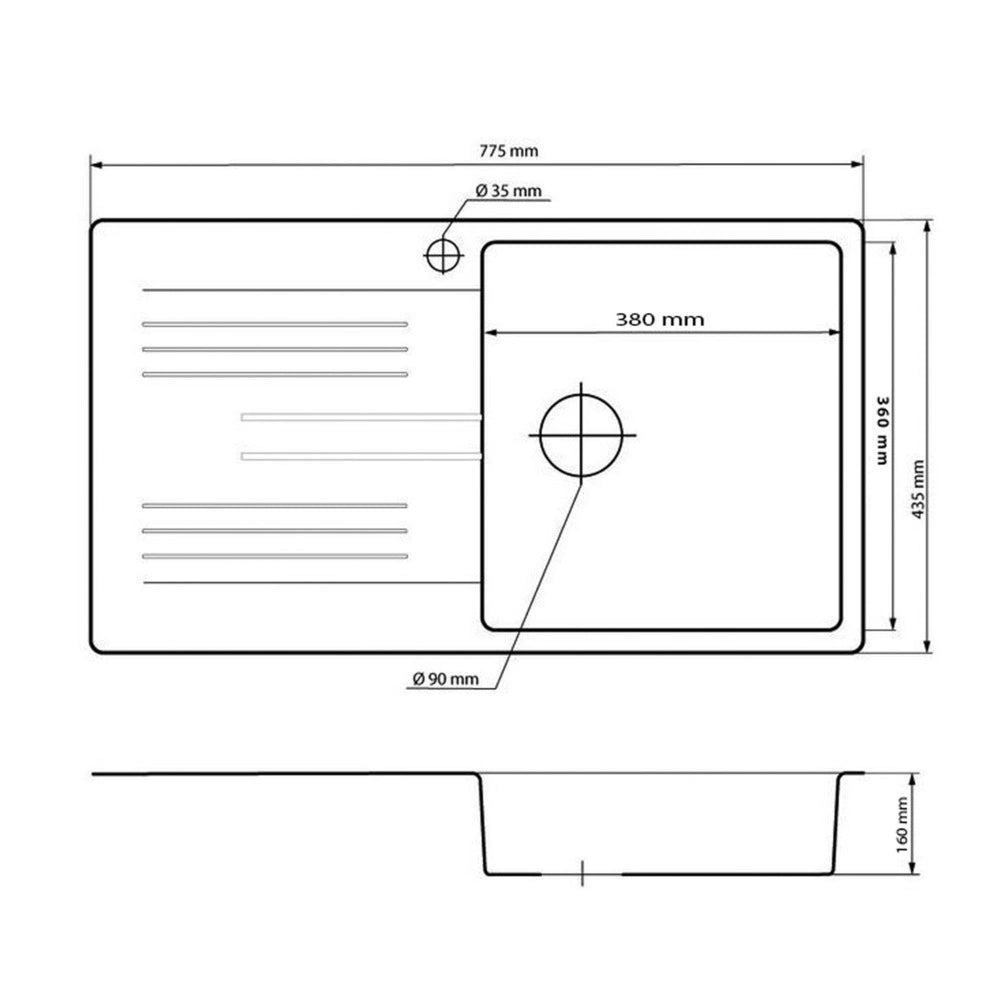 Granite Kitchen Sink ADA