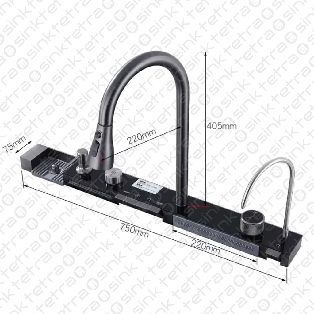 Multifunctional kitchen sink faucet TETRASINK