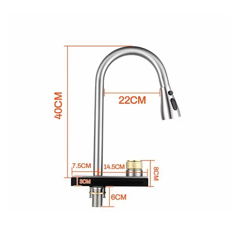Multifunctional Waterfall Mixer Faucet tap | 1.0 - Tetrasink