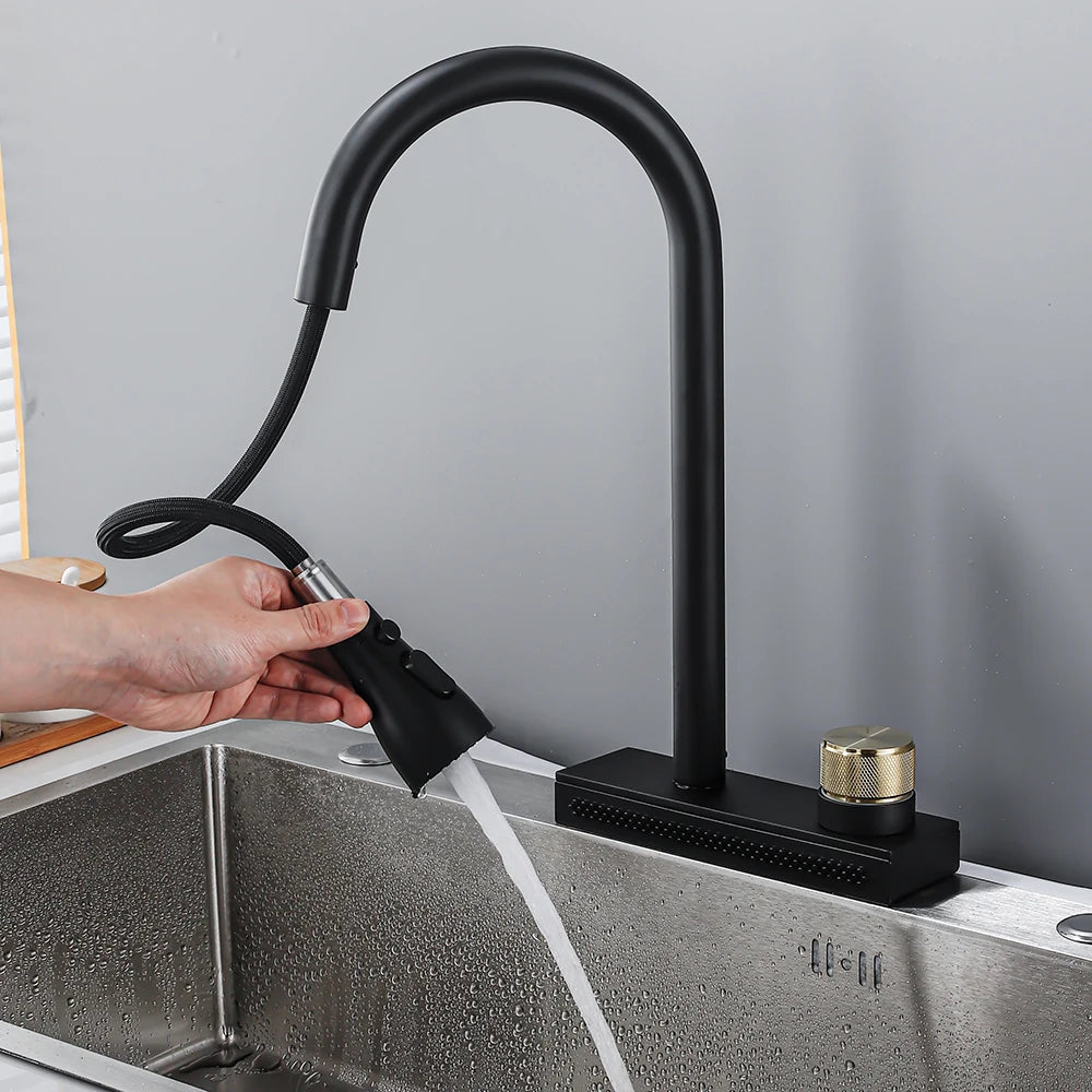 Multifunctional Waterfall Mixer Faucet tap | 1.0 - Tetrasink