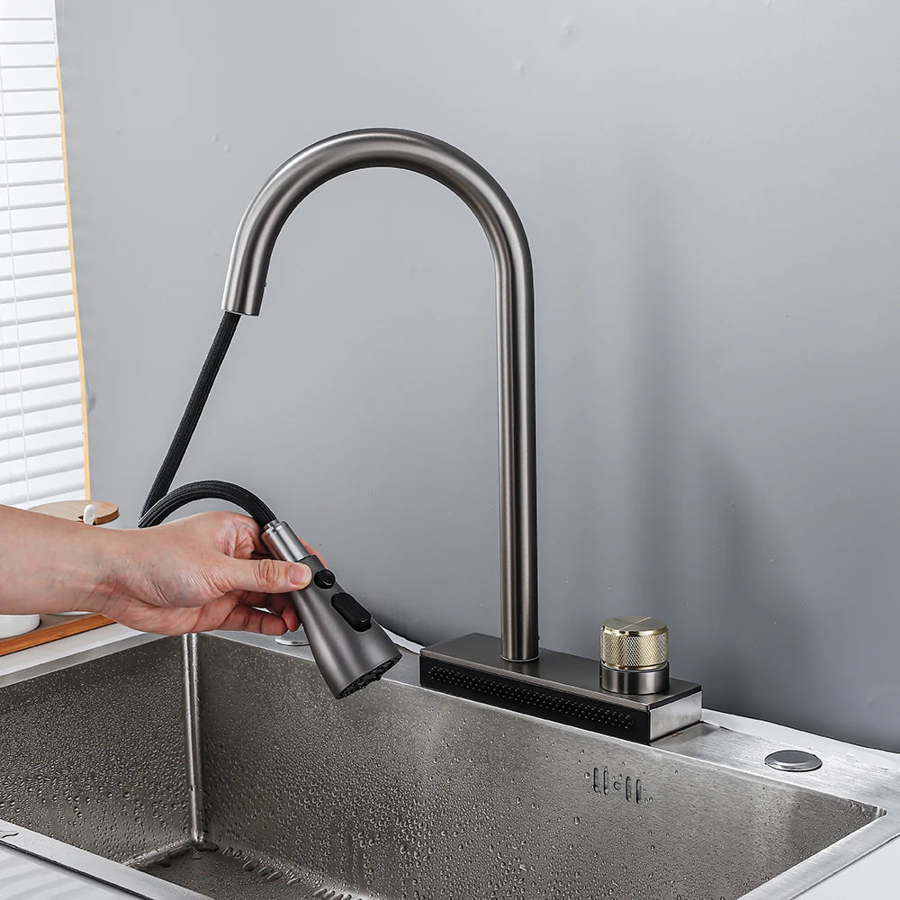 Multifunctional Waterfall Mixer Faucet tap | 1.0 - Tetrasink