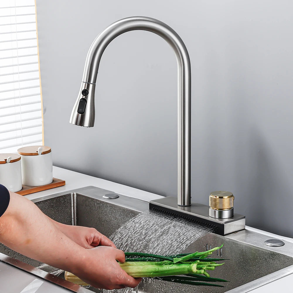 Multifunctional Waterfall Mixer Faucet tap | 1.0 - Tetrasink
