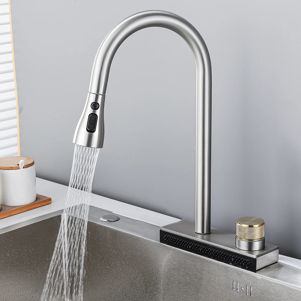 Multifunctional Waterfall Mixer Faucet tap | 1.0 - Tetrasink