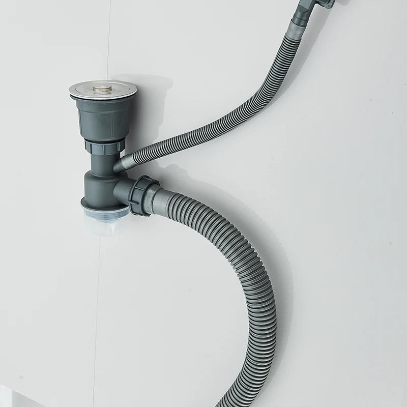 Multifunctional kitchen sink | Tetra Sink | 2NS30460TSKL | Multifunctional sink for kitchen with deep trough and high-quality waterfall mixer - Tetrasink