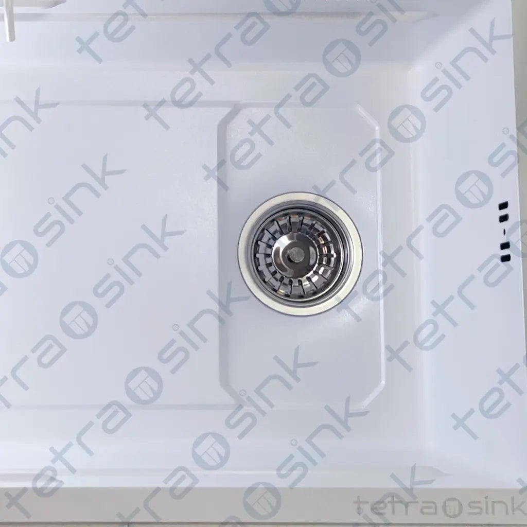 Multifunctional kitchen sink | Tetra Sink | 5BCGNS30475TS | Multifunctional sink for kitchen with deep trough and high-quality waterfall mixer - Tetrasink