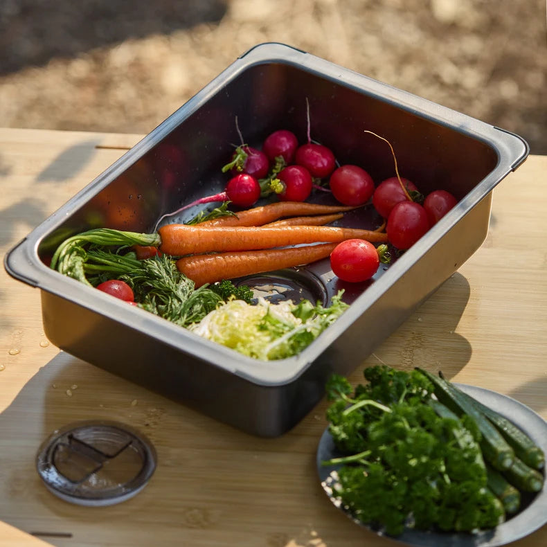 Movable stainless steel basin for | Multifunctional kitchen sink | Tetra Sink - Tetrasink