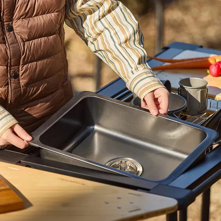 Movable stainless steel basin for | Multifunctional kitchen sink | Tetra Sink - Tetrasink