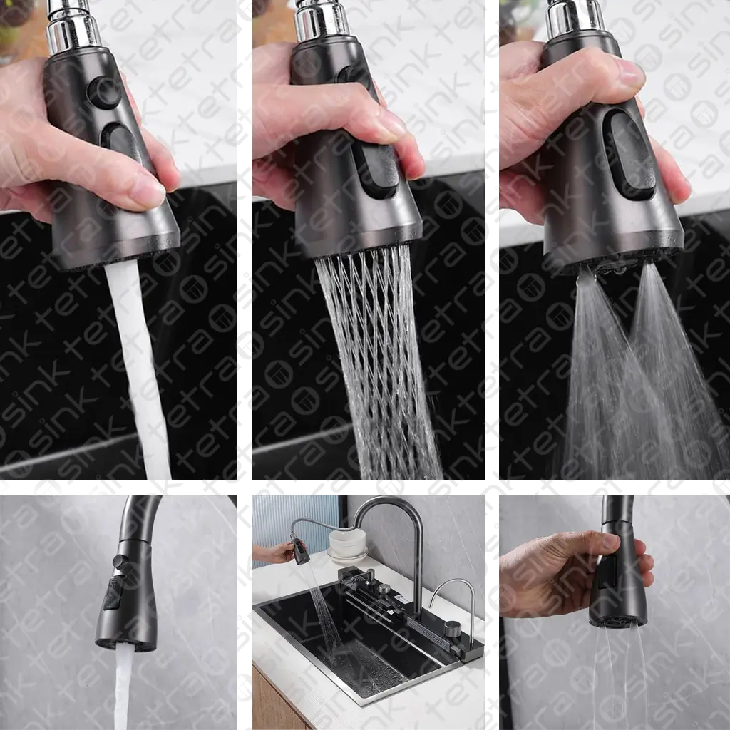 Multifunctional kitchen sink faucet TETRASINK