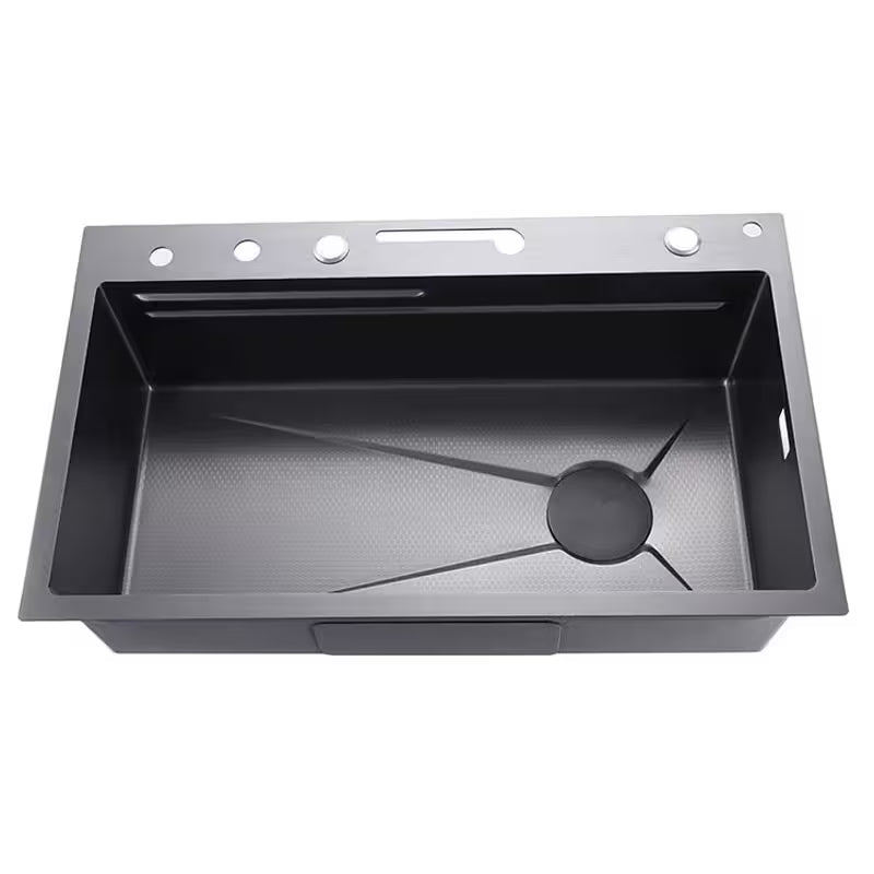 Multifunctional sink best Modern kitchen sink Black kitchen sink on a white background