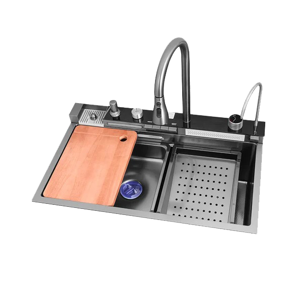 6 1 Multifunctional deep kitchen sink with Multifunctional mixing system 6in1 TETRA SINK 6NBS30475TS 4