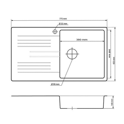 Granite Kitchen Sink ADA