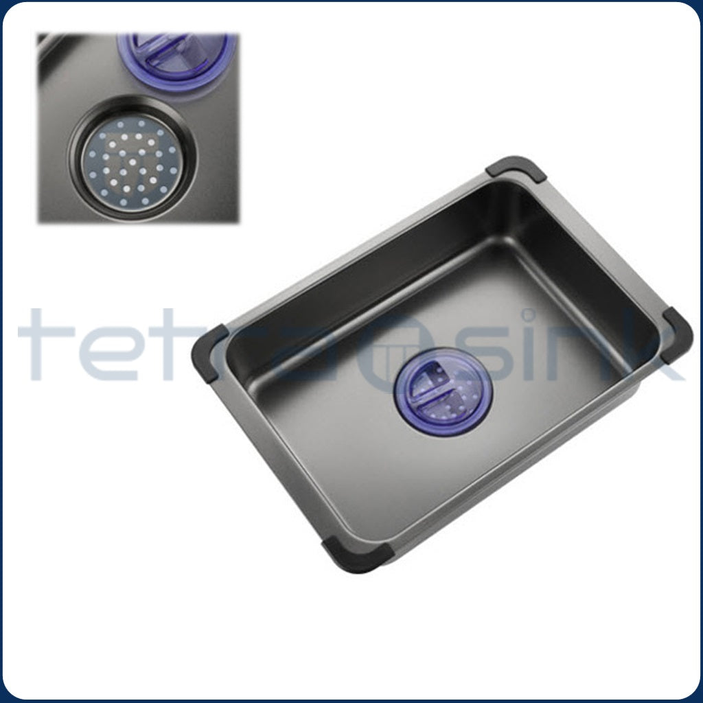 Multifunctional kitchen sink | Tetra Sink | 2NS30460TSK | Multifunctional sink for kitchen with deep trough and high-quality waterfall mixer