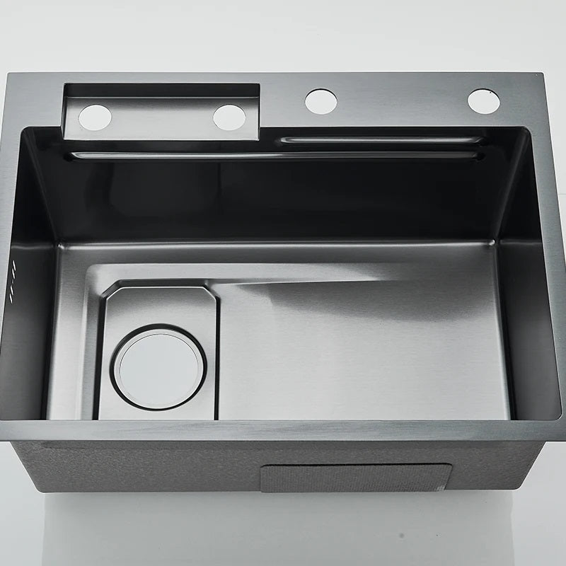 Chiuveta multifunctionala de bucatarie | Tetra Sink | 2NS30460TSKL | Chiuvetă multifuncțională pentru bucătărie cu jgheab adânc și sistem de amestecare în cascadă de înaltă calitate