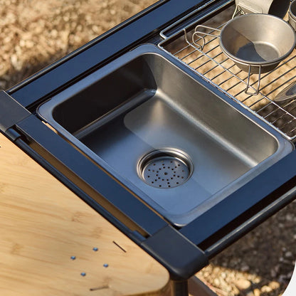Movable stainless steel basin for | Multifunctional kitchen sink | Tetra Sink