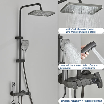 Bathroom shower system | Bathroom shower set Tetrasink | Bathroom faucet with shower and handset  SHBD1TS01